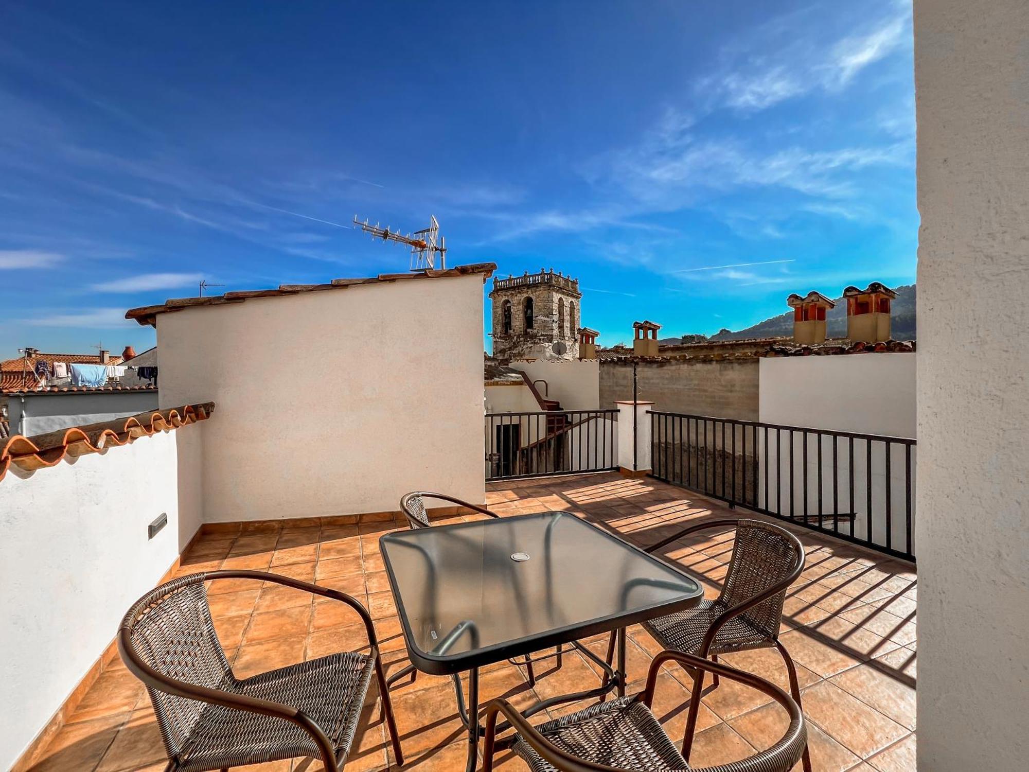 Ganganell Atic Apartamento Con Terraza En Besalu Besalú Exterior foto